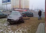 В Минске произошло столкновение Citroen и Renault на Притыцкого