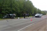 В Могилевском районе лобовое столкновение: Audi и Opel