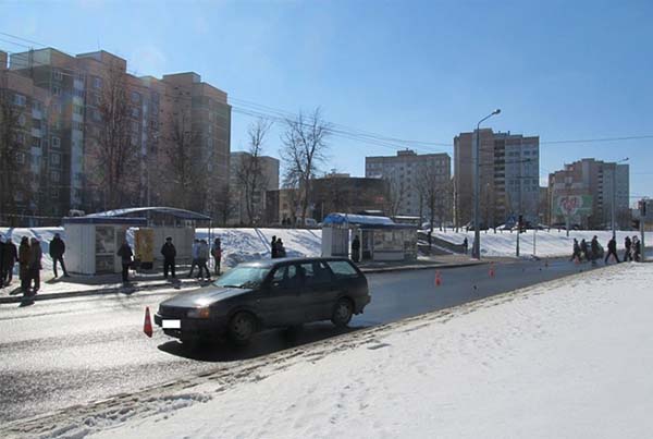 Бесправный водитель сбил гродненского школьника