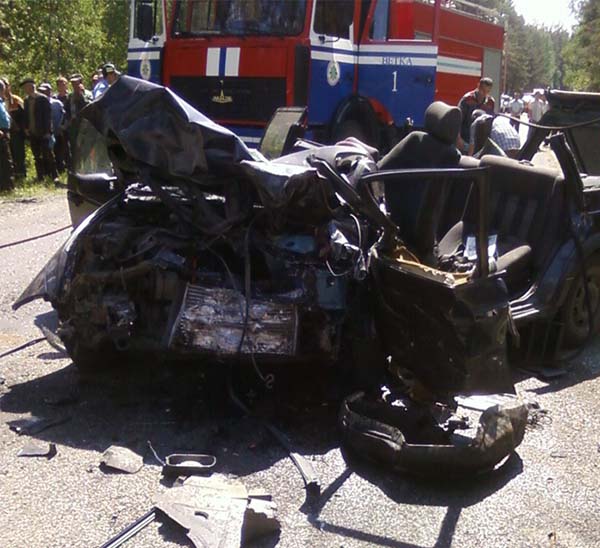 В Ветковском районе в ДТП скончались три человека