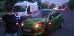В Минске произошло столкновение Mazda и Peugeot