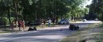 Возле Минска такси врезалось в дерево – от машины почти ничего не осталось