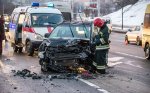 В столице в лобовом столкновении Volkswagen Jetta и Mazda5 травмировался малыш
