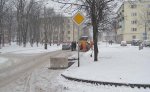 В столице дорожное покрытие восстанавливают даже в снегопады