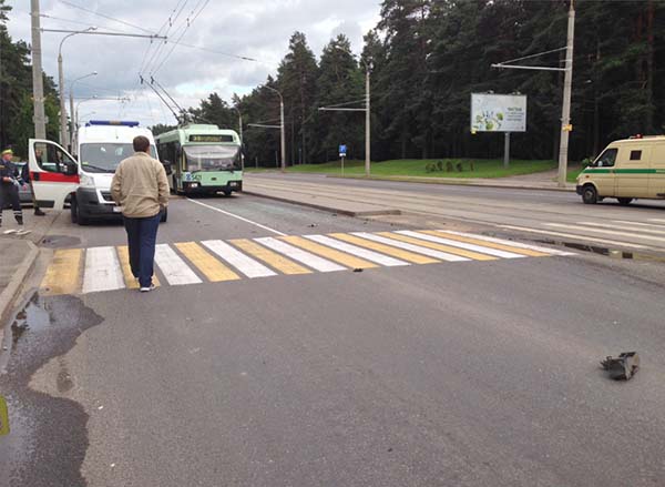 Столкновение Kia и Renault в Минске – есть пострадавшие