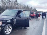 Пьяный на Range Rover врезался Volkswagen Sharan на трассе M3