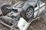 Брошенный в кювете Volkswagen обнаружили в Лунинецком районе – пьяный водитель скрылся
