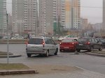 В Минске на улице Притыцкого ремонтировали дорогу, это стало причиной аварии