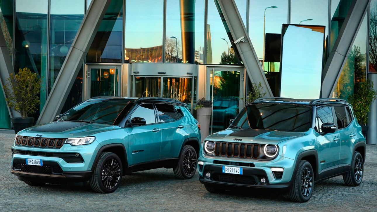 Компания Jeep представила на европейском рынке новые гибридные версии кроссоверов Renegade и Compass
