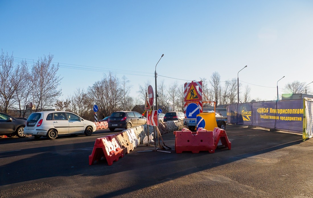 В Минске начался ремонт путепровода на втором кольце – на проспекте Жукова