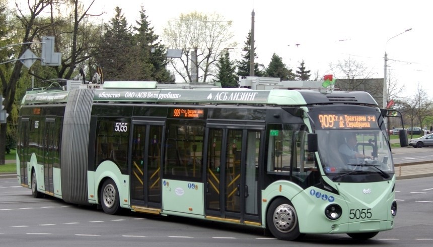 Бесконтактные троллейбусы заменили некоторые трамвайные маршруты в Минске