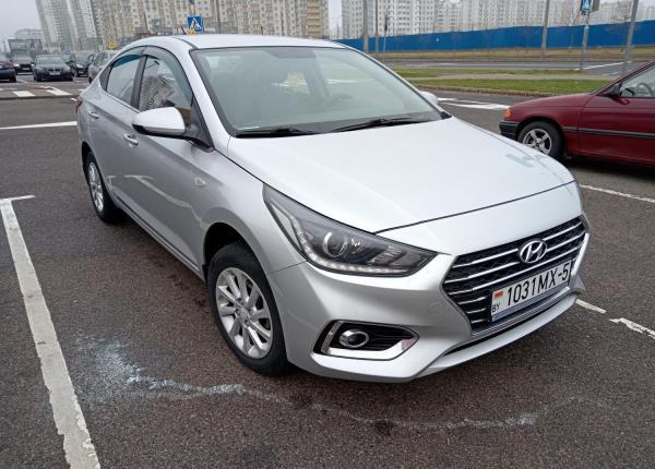 Hyundai Accent, 2018 год выпуска с двигателем Газ/бензин, 39 844 BYN в г. Минск