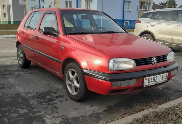 Volkswagen Golf, 1993 год выпуска с двигателем Бензин, 6 426 BYN в г. Житковичи