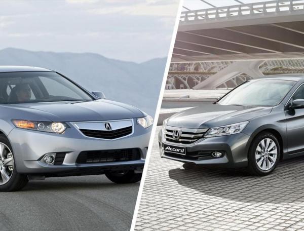Сравнение Acura TSX и Honda Accord