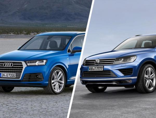Сравнение Audi Q7 и Volkswagen Touareg