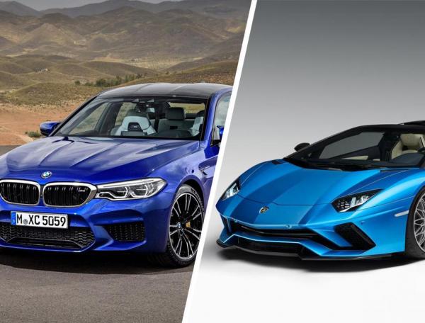 Сравнение BMW M5 и Lamborghini Aventador