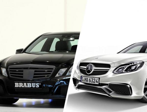 Сравнение Brabus E V12 и Mercedes-Benz E-класс AMG