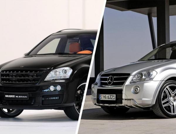 Сравнение Brabus ML 63 Biturbo и Mercedes-Benz M-класс AMG