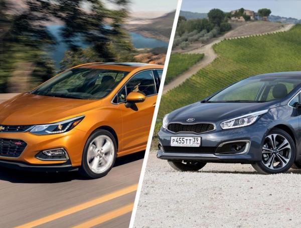 Сравнение Chevrolet Cruze и Kia Ceed