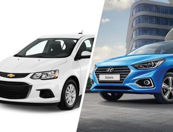 Сравнение Chevrolet Aveo и Hyundai Solaris