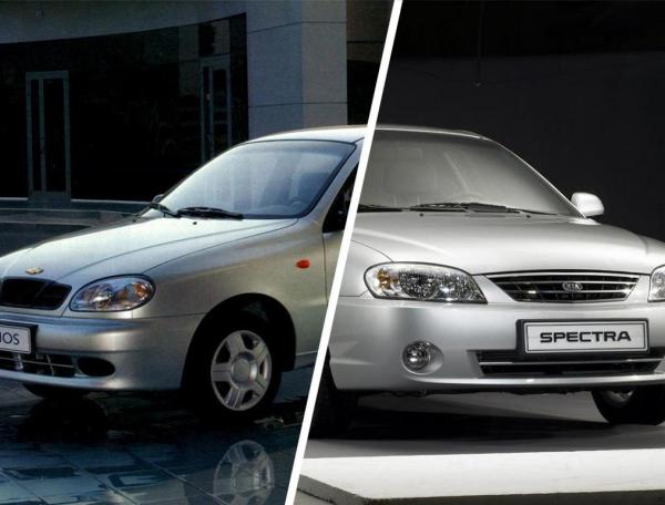Сравнение Chevrolet Lanos и Kia Spectra