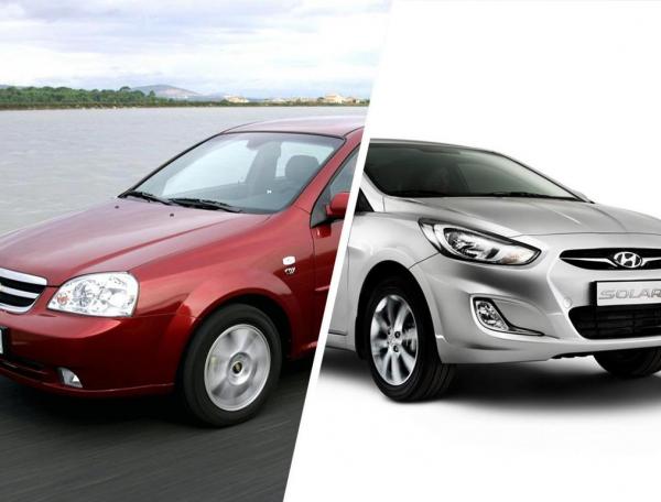 Сравнение Chevrolet Lacetti и Hyundai Solaris