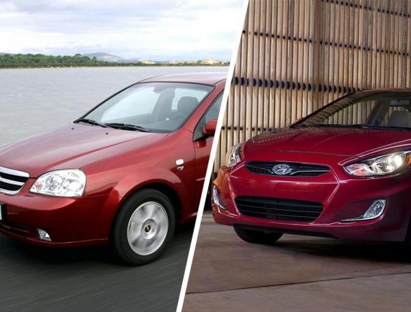 Сравнение Chevrolet Lacetti и Hyundai Accent