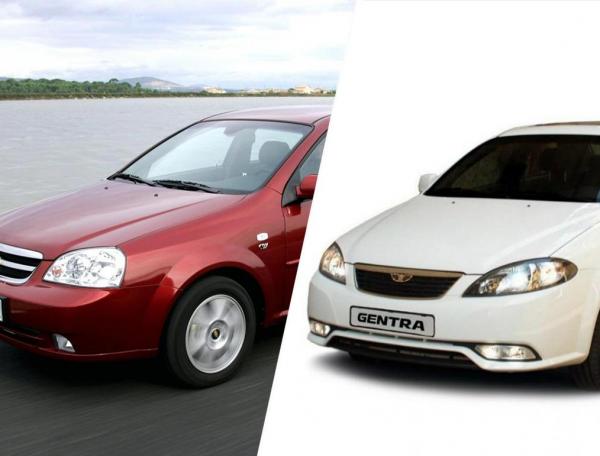 Сравнение Chevrolet Lacetti и Daewoo Gentra