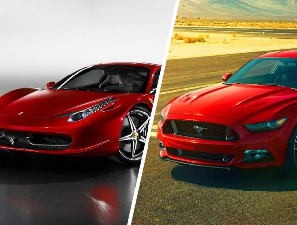 Сравнение Ferrari 458 и Ford Mustang