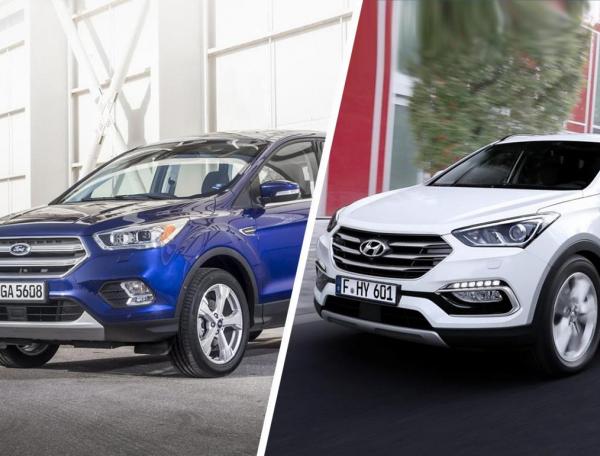 Сравнение Ford Kuga и Hyundai Santa Fe